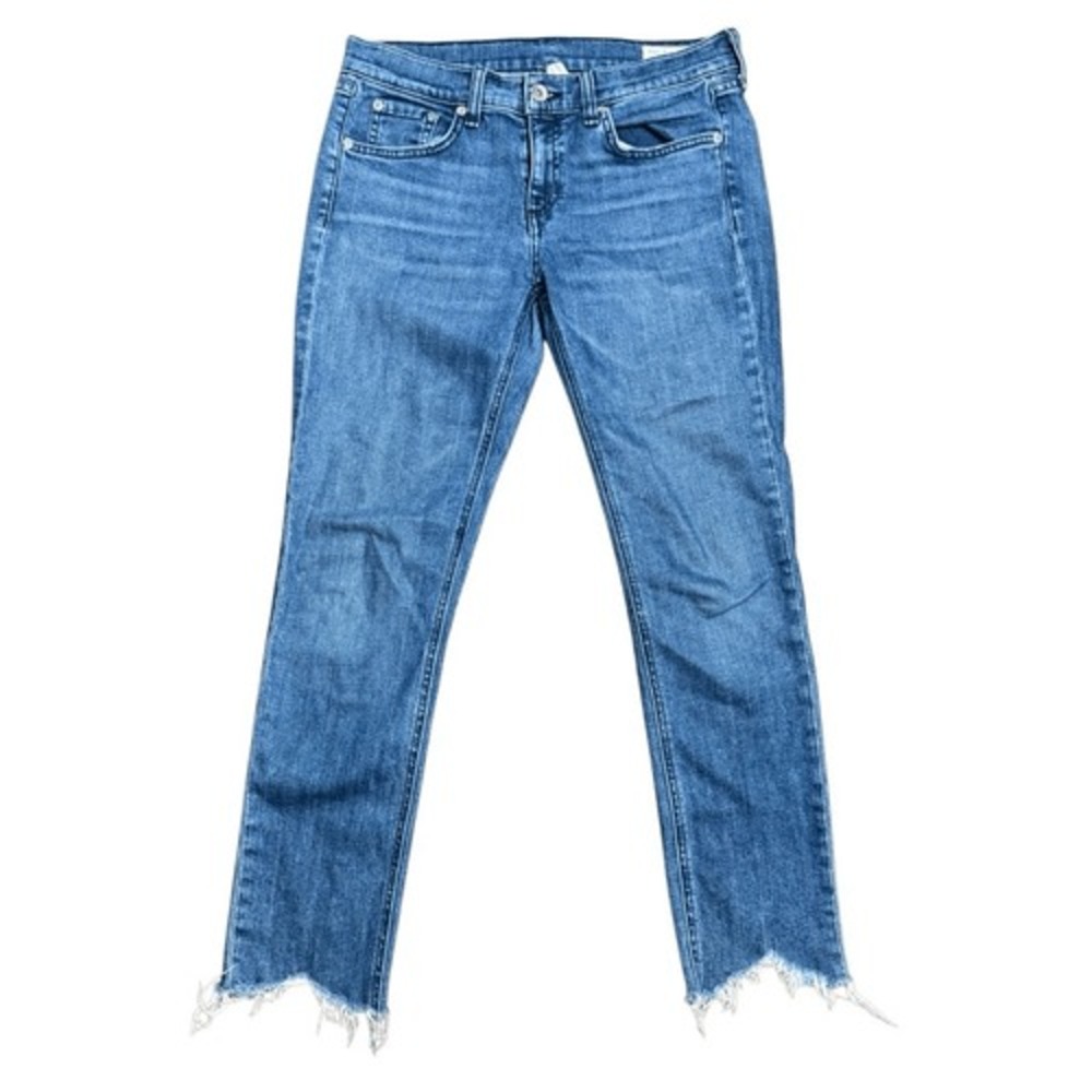 Rag and Bone Womens Dre Capri Jeans Size 26 Raw Edge Hem